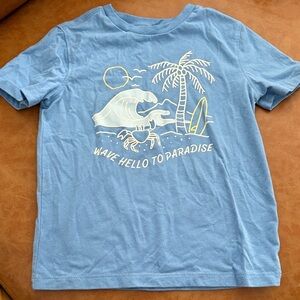 365 Kids from Garanimals Blue Graphic Tee with Beach Print - Size 4